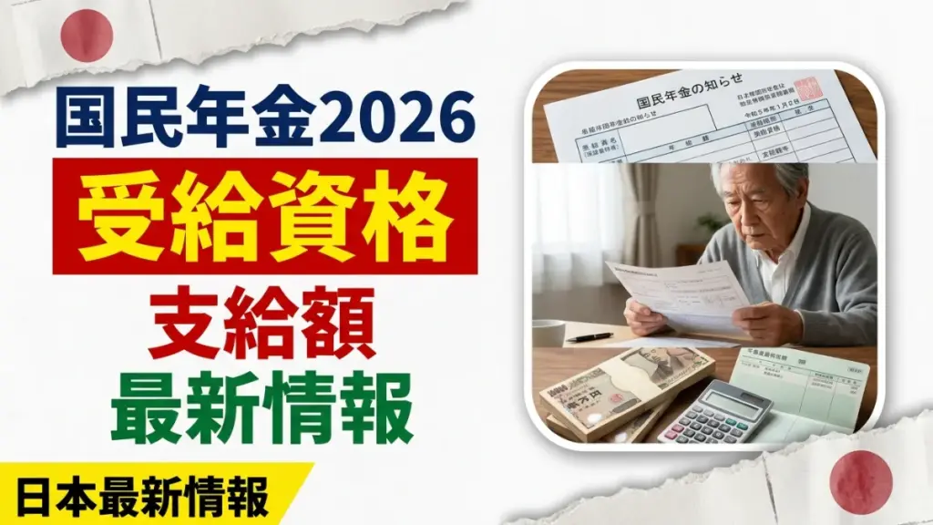 日本の国民年金2026｜受給資格と支給額の最新情報
