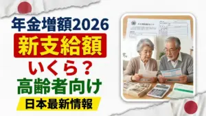 日本の年金増額2026｜高齢者向け最新支給額を解説