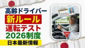 日本の高齢ドライバー免許制度2026｜年齢別運転テストの新ルール